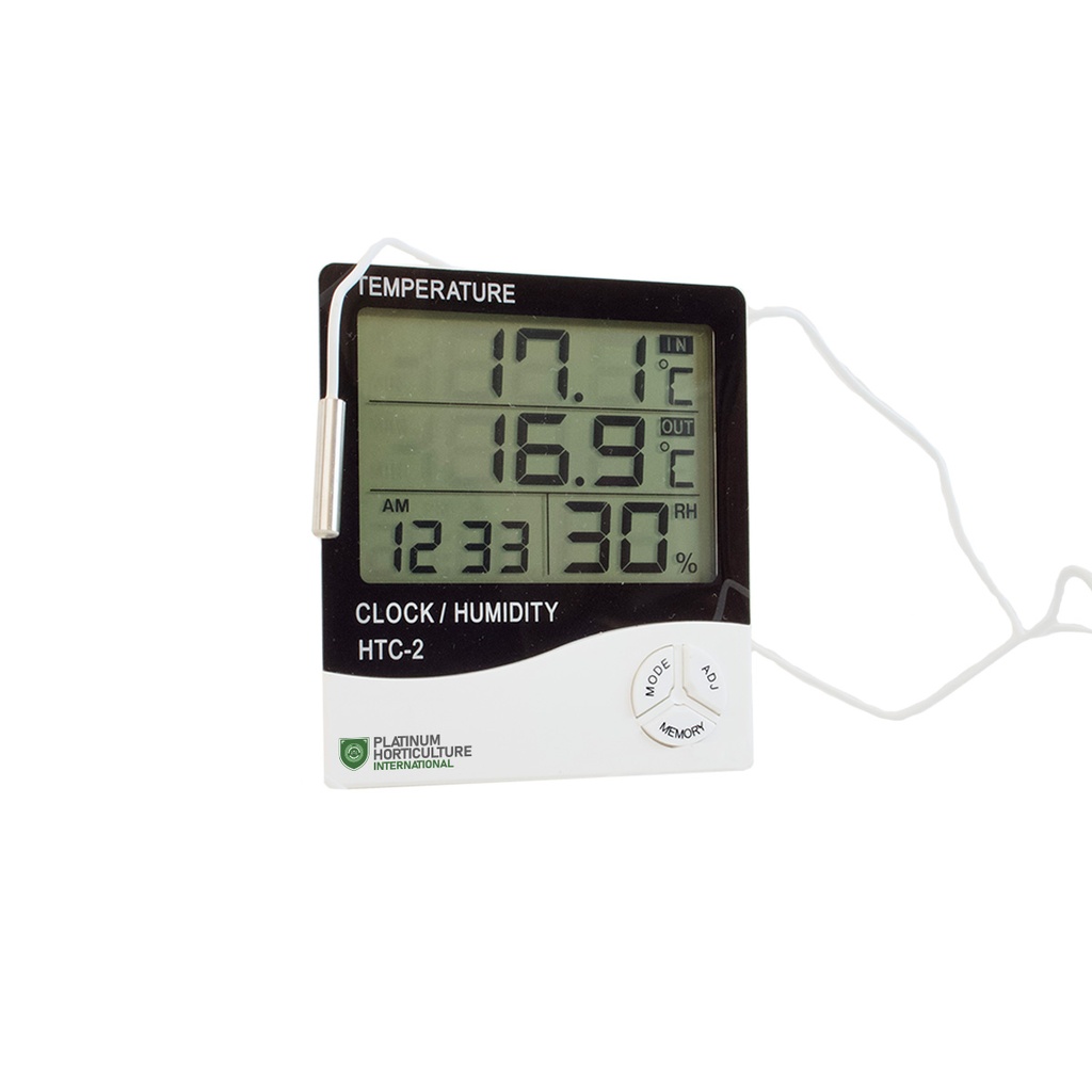 Thermo-Hygrometer large screen with probe